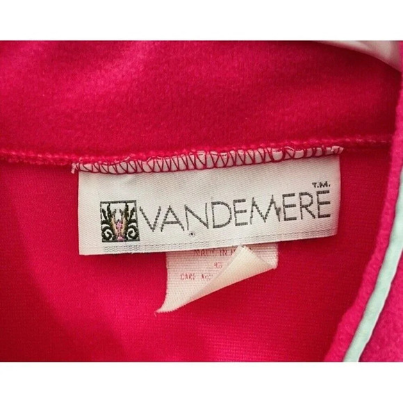 Vtg Vandemere Nightgown M House Dress Floral Embroidered Soft Long Sleeve Retro - Picture 8 of 9